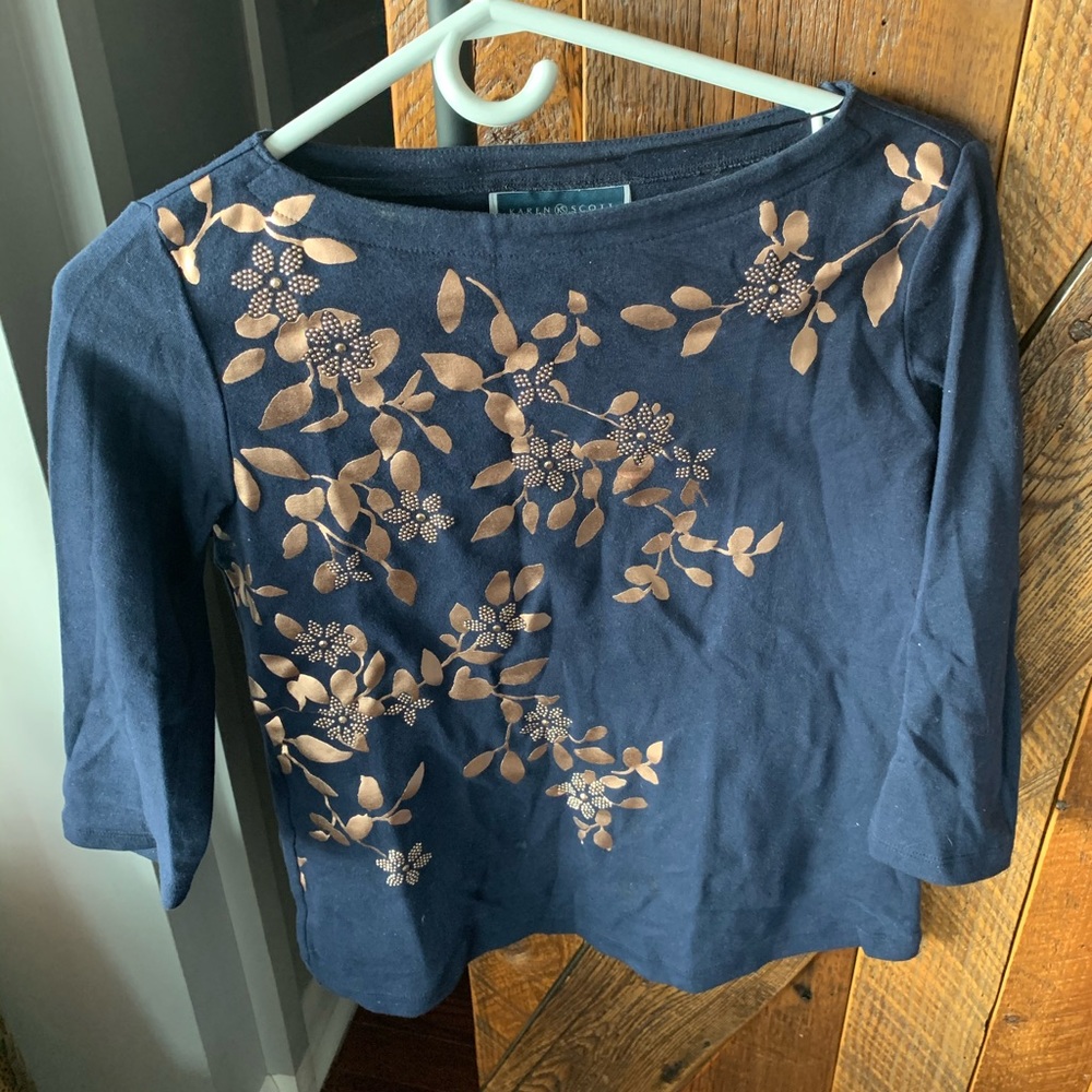 Karen Scott Gold inspired top